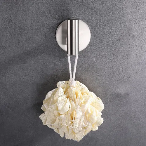 Miniatura 3 de Zuvky Ganchos autoadhesivos de acero inoxidable 304 resistentes sin clavos para baños, cocina, sala de estar, garaje, hotel, toallero, paquete de 2