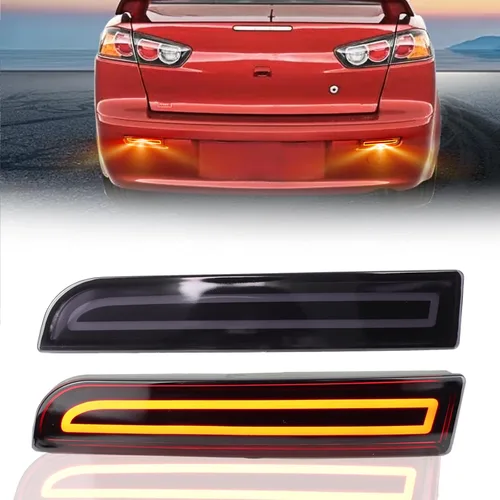 Miniatura 8 de Kit de Ensamblaje de Luces Antiniebla Reflector Trasero del Parachoques para Mitsubishi Lancer 2008-2017/Evolution X 2008-2017/Outlander 2011-2012