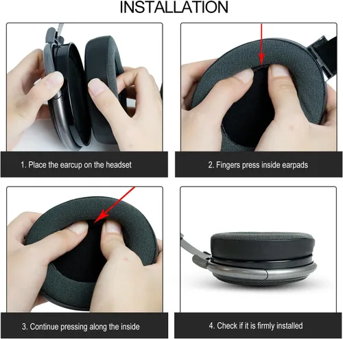 Miniatura 6 de Gvoears - Almohadillas de repuesto para auriculares Sennheiser HD650/HD600/HD660S/HD545/HD525/HD535, almohadilla para auriculares también apto