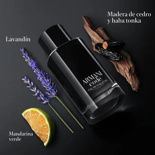 Miniatura 2 de Armani Beauty - Code - Agua de Tocador - Colonia para Hombre - Fragancia Ambar Maderada - Notas Cítricas, Lavandín, Frijol Tonka