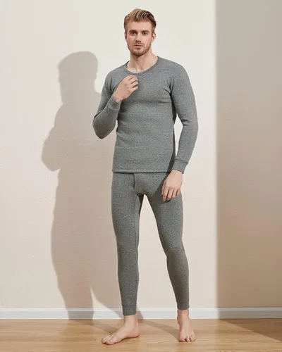 Miniatura 4 de LAPASA Men's Ultra Heavyweight Thermal Underwear Set Extreme Cold Weather Base Layer Top Bottom Fleece Lined Long Johns M63