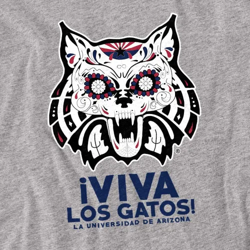 Miniatura 2 de Camiseta unisex para adultos Viva Los Gatos de la Universidad de Arizona