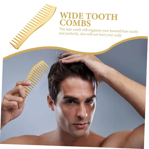 Miniatura 7 de NOLITOY Peines para hombres Peine para el cabello con cepillo de dientes anchos para el cuidado diario