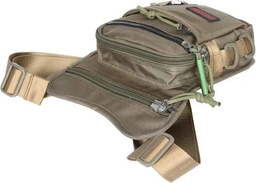 Miniatura 6 de Bolsa Cangurera Larswon con Ajuste en Muslo y Cintura, Riñonera Táctica, Bolsa para Motocicleta Impermeable