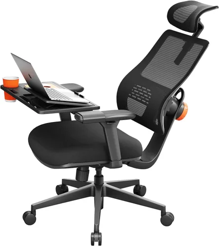 Miniatura 8 de Newtral Silla de oficina ergonómica con soporte lumbar adaptable, silla de escritorio con respaldo alto con reposacabezas ajustable, reposabrazos