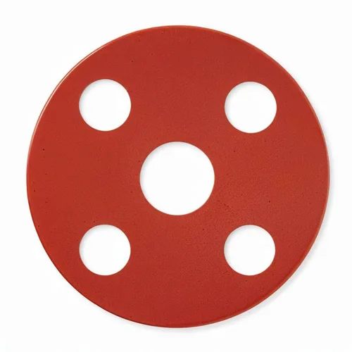 Miniatura 8 de U-Turn - Junta de brida de goma roja de 1 pulgada de grosor de 1/16, cara completa, clase 150# (2 juntas)