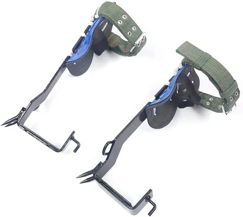 Miniatura 3 de Equipo de picos de escalada de árboles para trabajo de árboles, cinturón ajustable, cuerda de rescate, 2 engranajes, capacidad de carga de 220