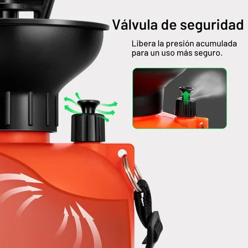 Miniatura 3 de VIVOSUN Pulverizador a presión de bomba de 1.35 galones, botella de agua a presión para césped y jardín con correa ajustable para el hombro