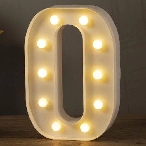 Miniatura 38 de HXWEIYE Letras iluminadas con luces LED, letreros luminosos de marquesina, 26 letras del alfabeto y 10 números para fiestas de cumpleaños, bares