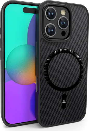 Miniatura 20 de ONES Funda delgada para iPhone 11 Pro Max, cubierta ultra delgada con patrón de fibra de carbono, funda protectora a prueba de golpes con diseño