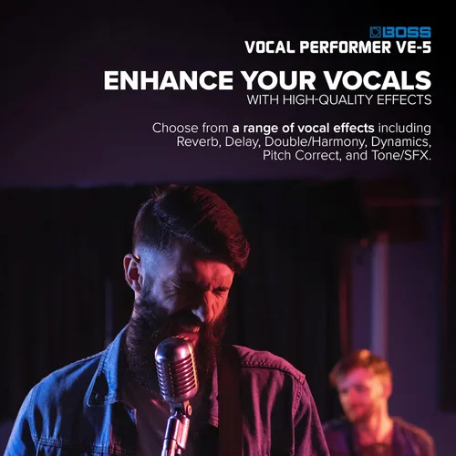Miniatura 3 de Boss VE-5 procesador de efectos, ejecutante vocal Rojo