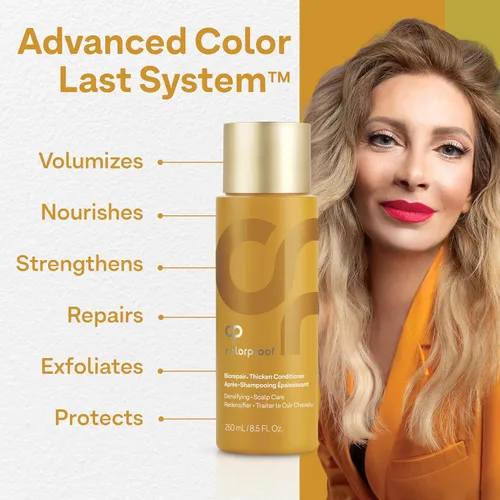 Miniatura 7 de Colorproof Biorepair Thicken Conditioner for Thinning Color-Treated Hair, Nourishes & Stimulates Hair & Scalp, Thicker, Fuller Looking Hair