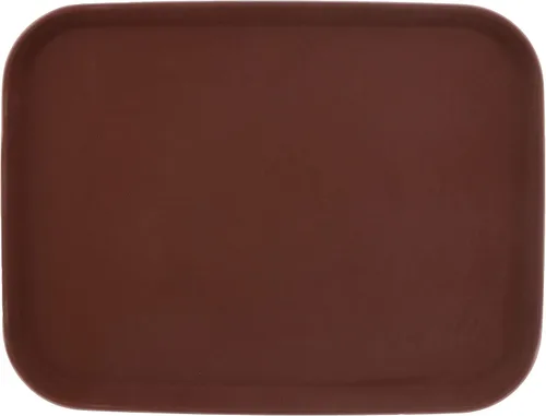 Miniatura 7 de G.E.T. NS-1014-BR Bandeja rectangular antideslizante de plástico sin BPA, de 10 x 14 pulgadas, color marrón