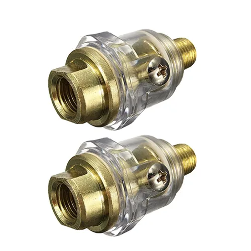Miniatura 2 de 6 unids a línea de acceso práctico FRL Mini en- Lubricador Aplicaciones Sistema Compresor Aire engrasador de pulgadas en línea para Bsp hembra