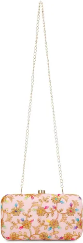 Miniatura 5 de LONGING TO BUY Embrague de caja de diseño hecho a mano para mujeres, embrague bordado Zari para mujeresembrague de mano para mujeres
