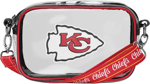 Miniatura 22 de FOCO NFL Womens NFL Team Logo Stripe Clear Crossbody Bag