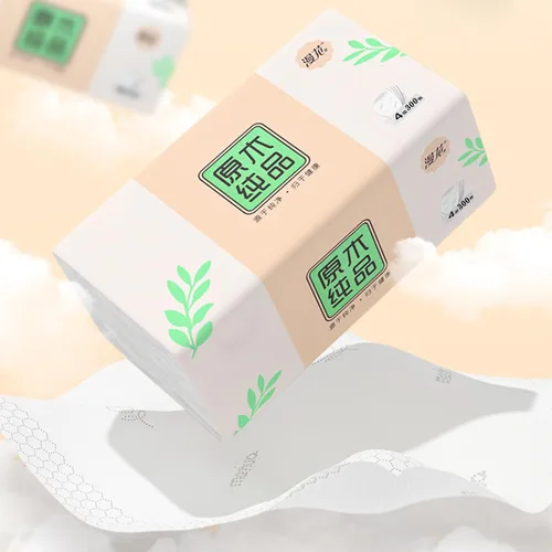 Miniatura 6 de Paquete de 6, tejido facial pequeño y suave, papel higiénico, servilleta desechable, funda de bolsa no caja, papel facial blanco, material de fibra