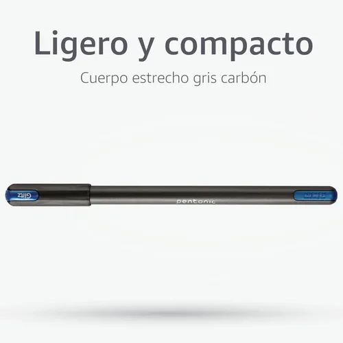 Miniatura 6 de Pentonic Bolígrafos de Gel con Purpurina, 10 unidades, 10 colores surtidos, punta gruesa de 1.0 mm, escritura suave para journaling, toma de notas