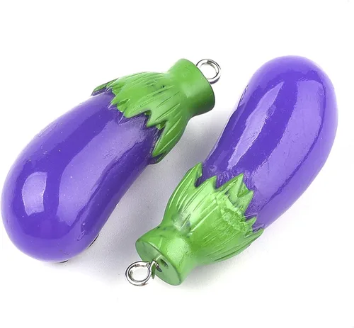 Miniatura 13 de Mega Pet 10 dijes colgantes de resina con diseño de aguacate verde, lindo adorno colgante de comida de imitación de 29 ~ 1.220 in para manualidades