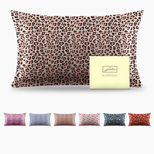 Miniatura 38 de Funda de almohada de seda para cabello y piel, suave, transpirable y sedosa 100% seda Queen, juego de 2, fundas de almohada de seda de morera