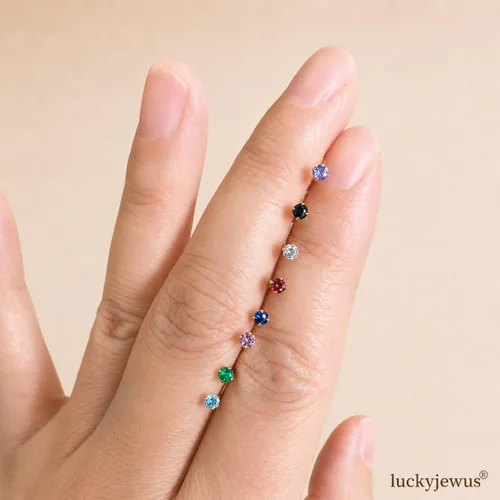 Miniatura 6 de LUCKYJEWUS Anillos de nariz en forma de L de 14k chapado en oro con pernos de plata esterlina para mujeres y hombres 20g, perno de nariz
