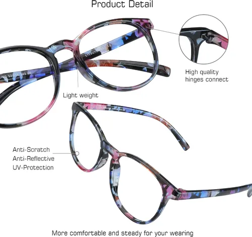 Miniatura 2 de VisionGlobal 1 par de lentes de bloqueo de luz azul/paquete de 2 lentes rojos para dormir o 2 lentes de juego para mujeres/hombres