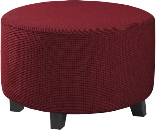 Miniatura 96 de H.VERSAILTEX Funda otomana rectangular de 29 a 34 pies para reposapiés, fundas protectoras para reposapiés, con tela jacquard elástica, gruesa