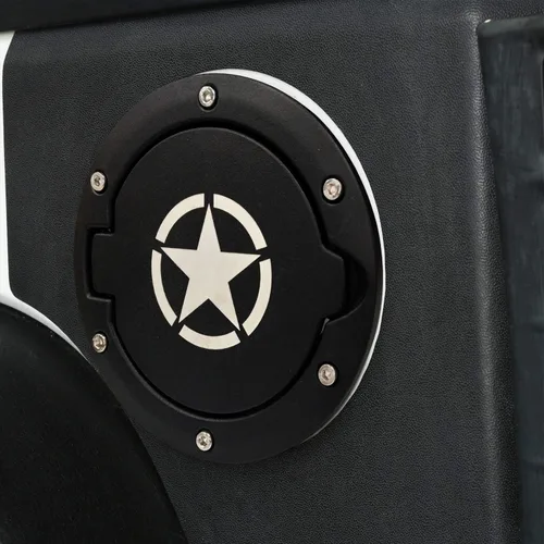 Miniatura 4 de Hooke Road Wrangler JK - Tapa de gasolina para puerta de llenado de combustible compatible con Jeep Wrangler JK y Unlimited 2007-2018