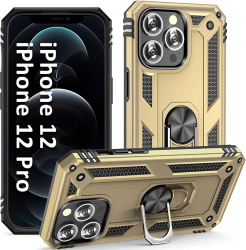 Miniatura 24 de ADDIT i Phone 12 Pro Max - Funda para iPhone 12 Pro Max, con anillo de soporte, soporte ajustable, grado militar, protección resistente, a prueba