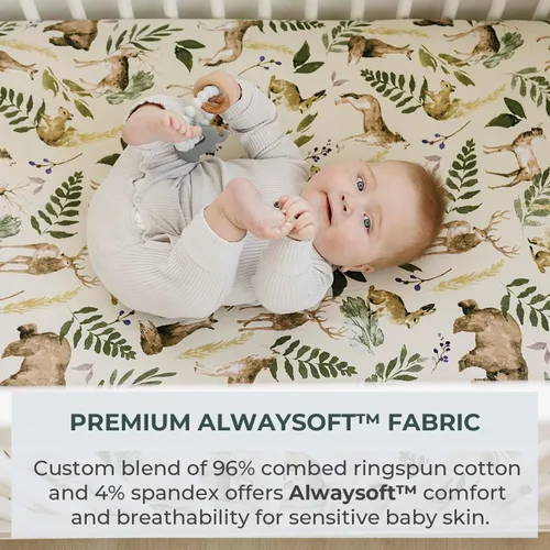 Miniatura 2 de Pobibaby - Paquete de 2 sábanas ajustables premium para Pack N Play para Pack and Play estándar y mini cunas - Mezcla de algodón ultrasuave, Vida
