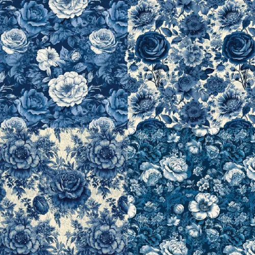 Miniatura 5 de Papel de cartulina floral, bloc de papel para álbum de recortes de 6 x 6 pulgadas, 24 hojas de papel de patrón de flores de una sola cara, papel