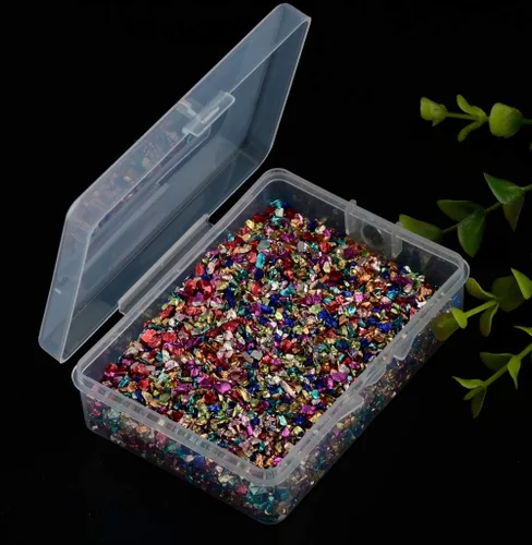 Miniatura 3 de Brillantinas metálicas irregulares de vidrio triturado, espolvorea con purpurina gruesa, dorado, 3.53 oz, 5/64 – 5/32 pulgadas, para manualidades