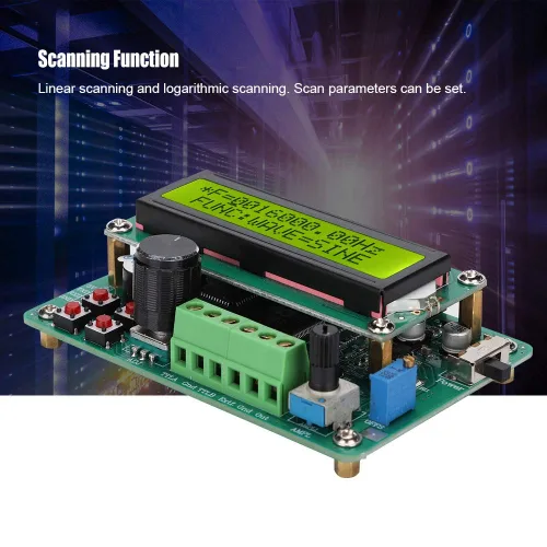 Miniatura 4 de FY1005S generador de señal digital DDS, fuente de señal de función de 5 MHz con módulo de contador de frecuencia, pantalla digital para laboratorios