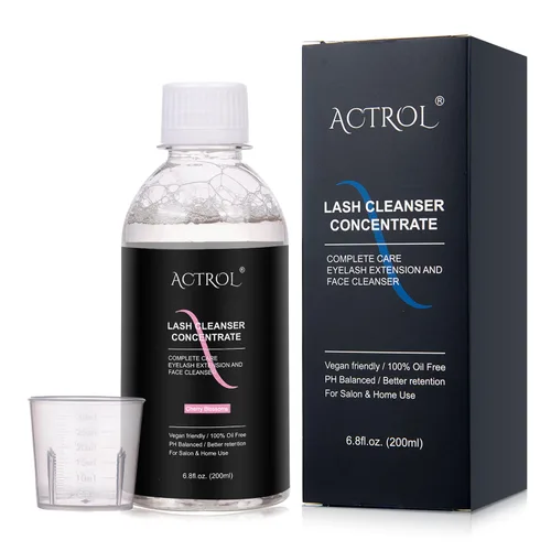 Miniatura 22 de ACTROL Limpiador de pestañas concentrado de 3.4 fl oz Jasmine Professional Lash Shampoo limpiador espumoso sin parabenos ni sulfatos lavado