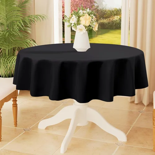 Miniatura 23 de Smiry Mantel rectangular de poliéster impermeable antiarañazos, mantel decorativo de tela lavable para comedor, bufé, fiestas y exteriores, 60 x 84