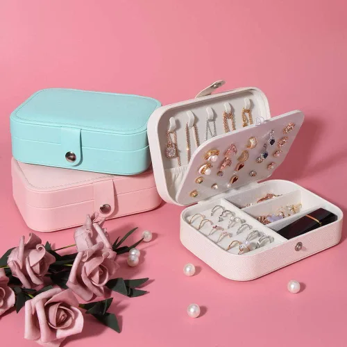 Miniatura 7 de Joyero Homchen de viaje, caja para guardar las joyas, para collares, pendientes, anillos y pulseras