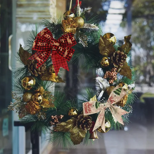 Miniatura 4 de Cinta de Navidad con cable de 2.5 pulgadas x 11 yardas, cinta de Navidad roja y de arpillera para coronas, lazos, manualidades, 2.5 pulgadas