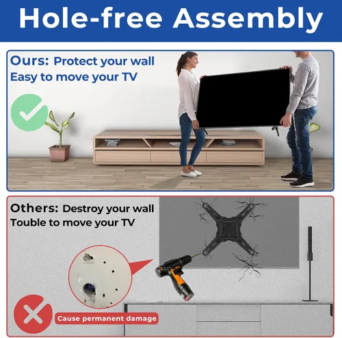 Miniatura 5 de Soporte de TV para patas de TV Samsung, solo para Samsung UN43TU7000F, UN43TU700DF, UN43CU7000, UN43TU8000, UN43TU8200, UN43TU700DFXZA