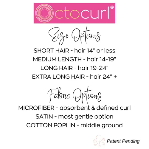 Miniatura 3 de Octocurl Rizadores de cabello satinados, rizos sin calor durante la noche, rizadores de diadema para cabello corto (satinado, negro)