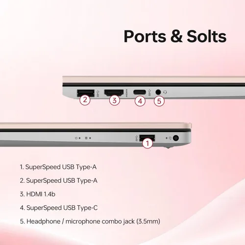 Miniatura 6 de HP Portátil Essential 17t, pantalla táctil HD+ de 17,3", Intel Core i5-1334U, 16 GB de RAM, SSD de 512 GB, cámara web, lector FP, KB retroiluminado