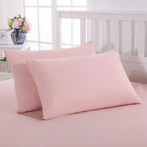 Mohap Funda de almohada con cremallera, 4 piezas, microfibra cepillada 1800, calidad de hotel, súper suave, no se encoge, no se decolora, color Rosa