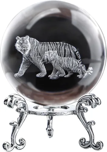 Miniatura 11 de ZEERSHEE Bola de cristal de dragón 3D de 2.4 pulgadas con soporte de dragón que respira fuego decoración regalos para niños y niñas