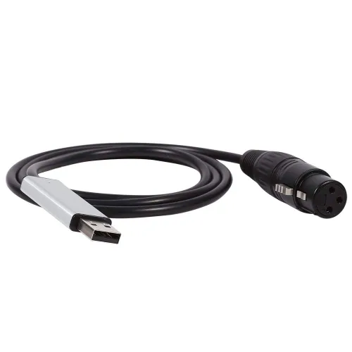 Miniatura 8 de Mini USB a DMX Interfaz Adaptador Controlador DMX512 Ordenador Etapa Iluminación Controladores Dimmer