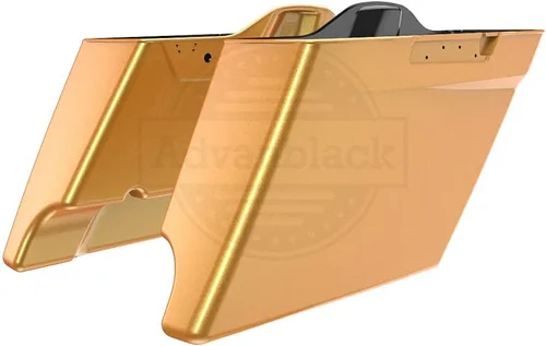 Miniatura 87 de Alforjas de motocicleta aptas para Harley Touring FLH 2014+ - Whisky ámbar, accesorios de perillas, bolsas rígidas estiradas