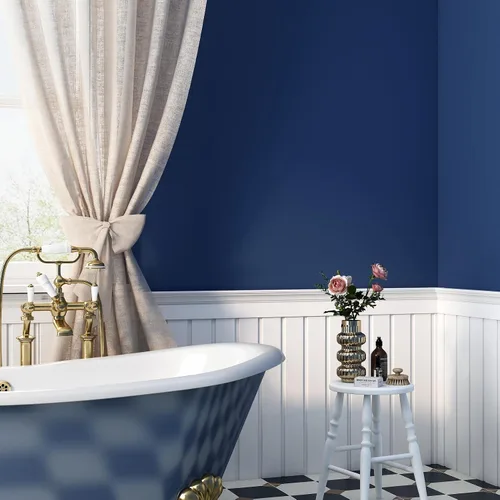 Miniatura 2 de Livelynine Papel Tapiz Azul Oscuro Despegar y Pegar Papel Tapiz para Gabinetes Impermeable Autoadhesivo Azul Marino Papel de Contacto para Gabinetes