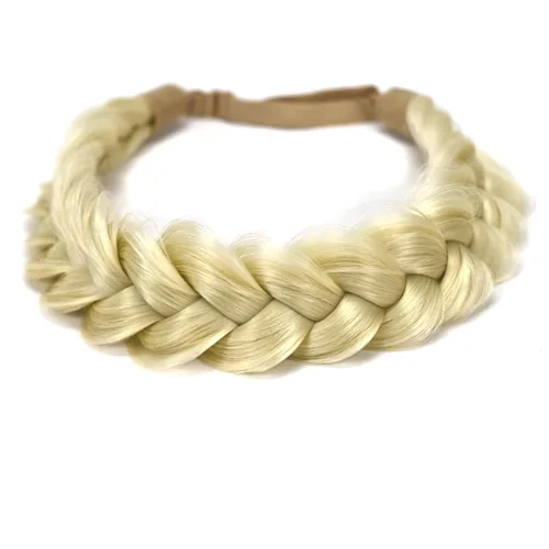 Miniatura 35 de Diadema trenzada, 2 hebras, clásica, gruesa, trenzada, ancha, elástica, de calidad, sintética, trenzada, para mujeres y niñas, estilo bohemio, 2.42