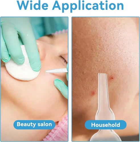 Miniatura 7 de Kit de tubo de vidrio al vacío, 3 piezas, eliminación de puntos negros, aspirador de poros de succión facial para limpiador facial, máquina