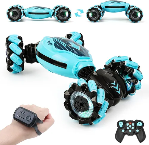 Carro de Control Remoto Regalos para Niños: Carros de Acrobacias RC con Detección de Gestos Juguetes para Niños de 6 7 8 9 10 11 12 Años - Mejores