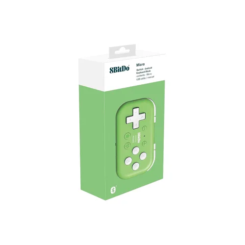 Miniatura 5 de 8Bitdo Micro Bluetooth Gamepad Pocket-sized Mini Controller for Switch, Android, and Raspberry Pi, Supports Keyboard Mode (Blue)