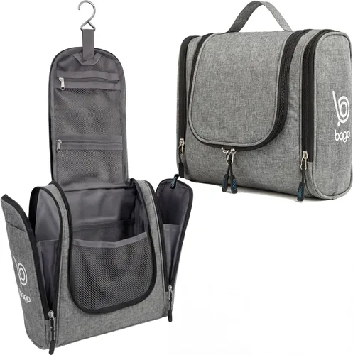 Miniatura 15 de Bolsa de Aseo de Viaje Bago Bolsa de Aseo Impermeable Colgante Bolsa de Aseo Grande para Baño y Viaje Organizador de Bolsa de Artículos de Tocador